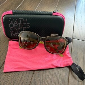 Smith Optics Brown Sunglasses with Pink Case
